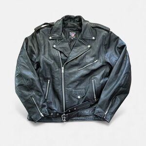 ALLSTATE LEATHER Black Jacket Size 52